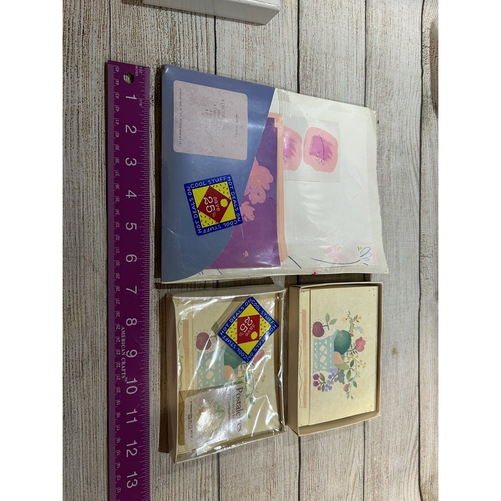 Lot of Vintage Hallmark Stationery Sheets & 20 + Postalettes NIP  Tub6
